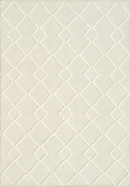 Dynamic Rugs Maeve 3.6x5.6 Wool & Cotton Area Rug 2728-109 Ivory/Light Gray