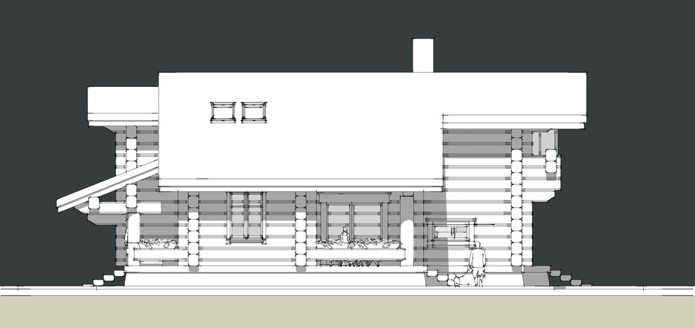 Дом из лафета