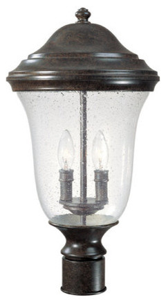 Capital Lighting 9515 2 Light Outdoor Post Lantern from the Dawson Collection
