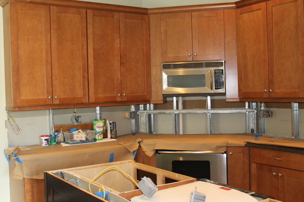 Linda's Kitchen Recolor Modern Contemporary Dover white Shaker style
