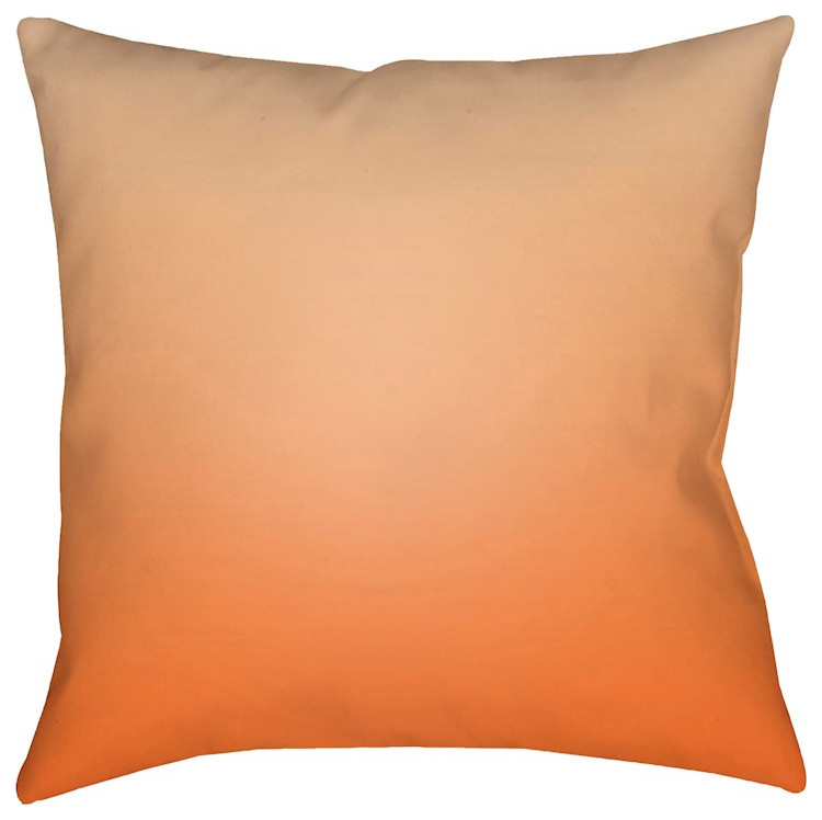Textures by Surya Pillow, Peach/Orange/Coral, 18' x 18'