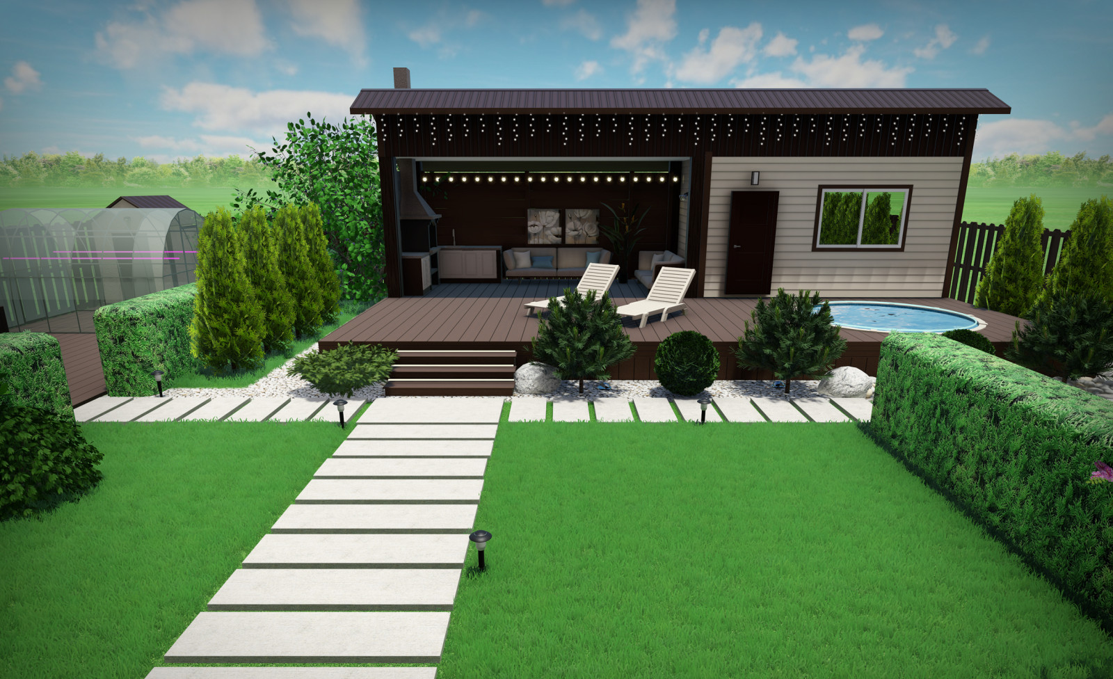 Проект участка 8 соток Новосибирск