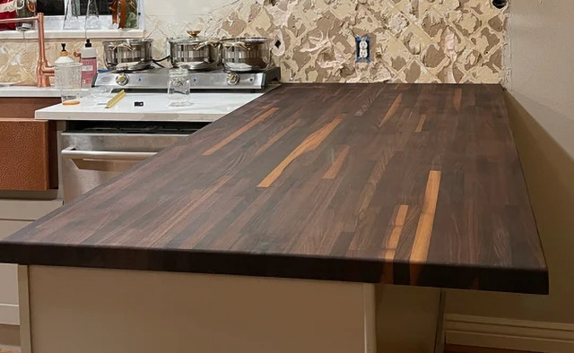 Custom Edge Grain Butcher Block Table Top, Island Top, Workbench, Desk ...