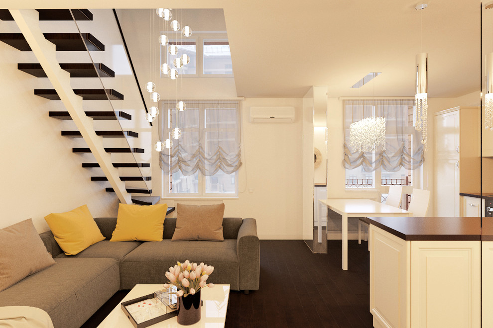 ИНТЕРЬЕР ДВУХУРОВНЕВОЙ КВАРТИРЫ ЖК «Город Набережных»