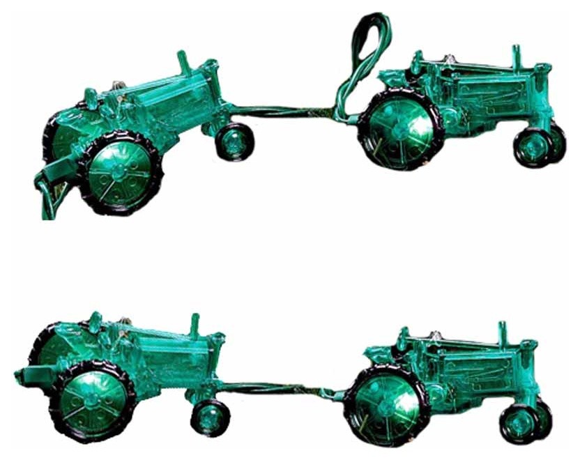 10-Light Green Tractor Light Set