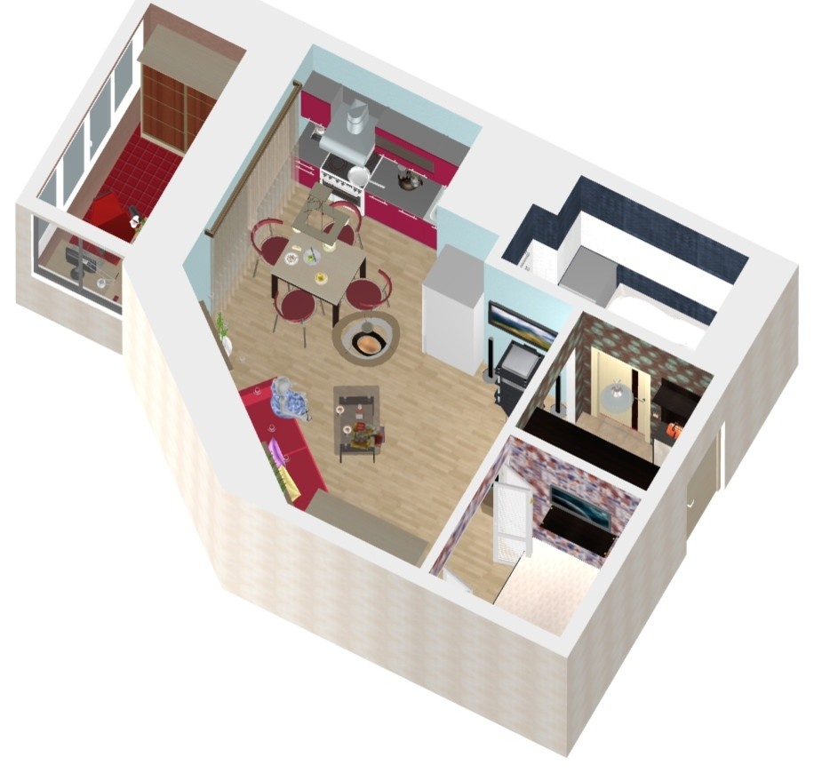 Квартира-студия 30 м2  для сына