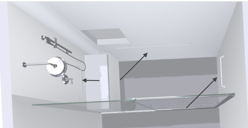 ADA  Shower build up. 3D design