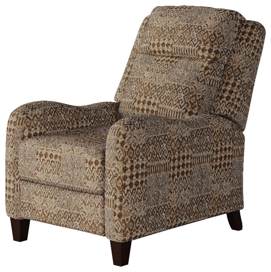 Southern Motion Prestige 31" Push Back HiLeg Fabric Recliner in Curry