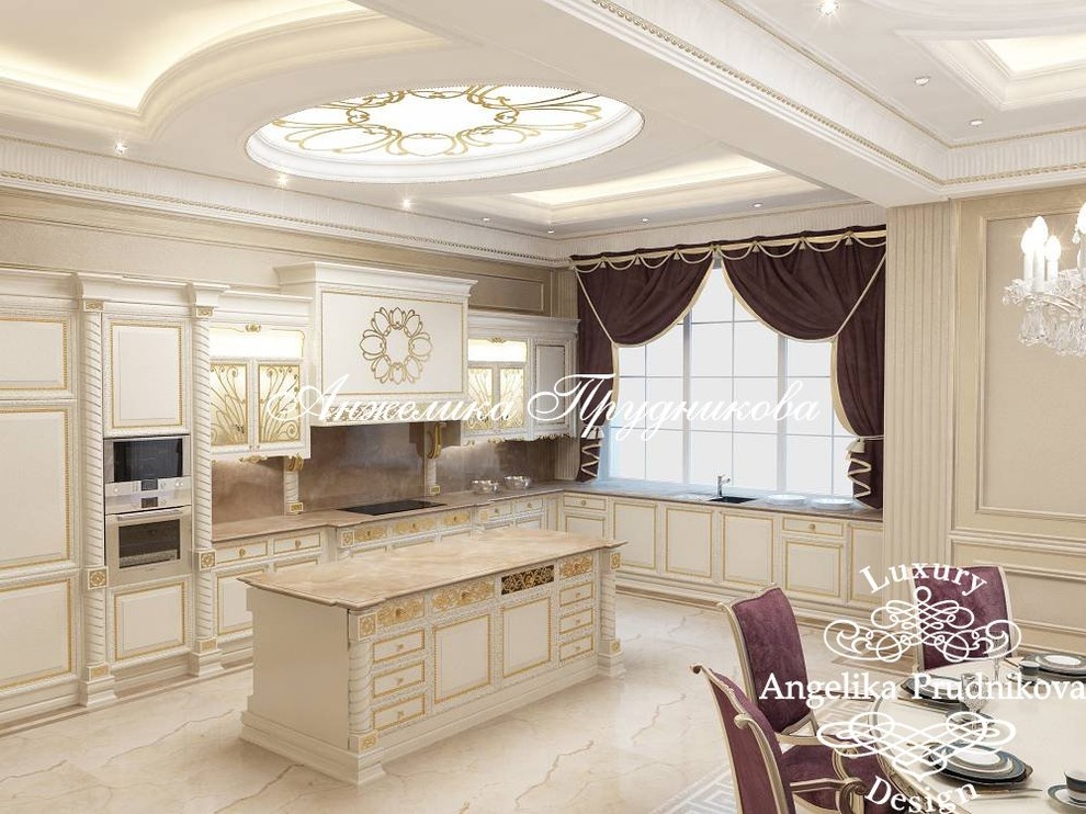 Кухня в стиле Ар-Деко с элементами классики