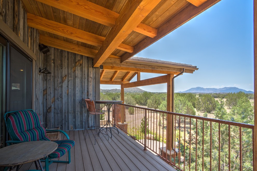 Deck - rustic deck idea in Phoenix