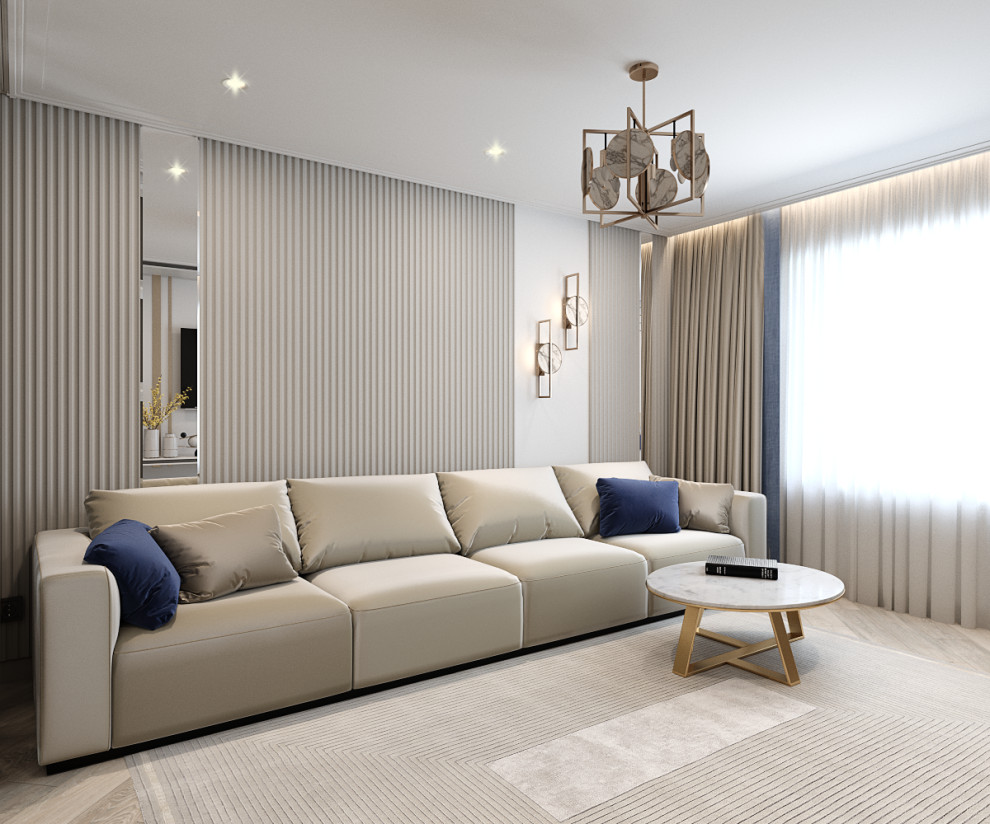 Трехкомнатная квартира в современном классическом стиле