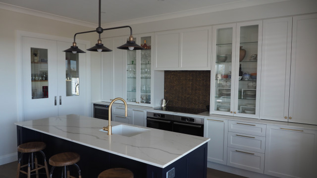 Classic Navy & White Kitchen traditional-kitchen