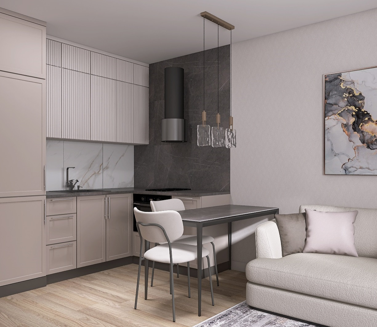 Квартира для девушки "кофе с молоком"