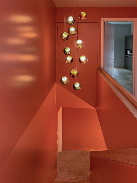 Treppenhaus Villa Frohnau contemporain-escalier