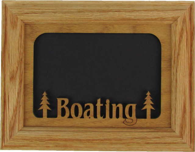 Boating Oak Picture Frame and Oak Matte, 5"x7"