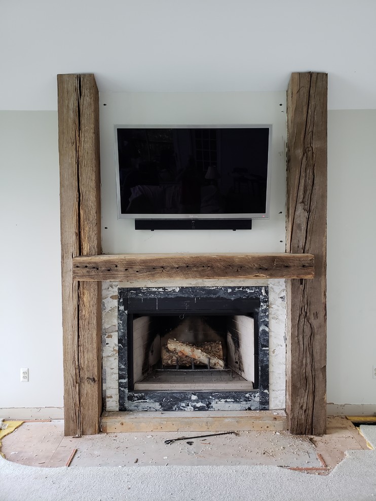 Custom Solid Beam Mantels
