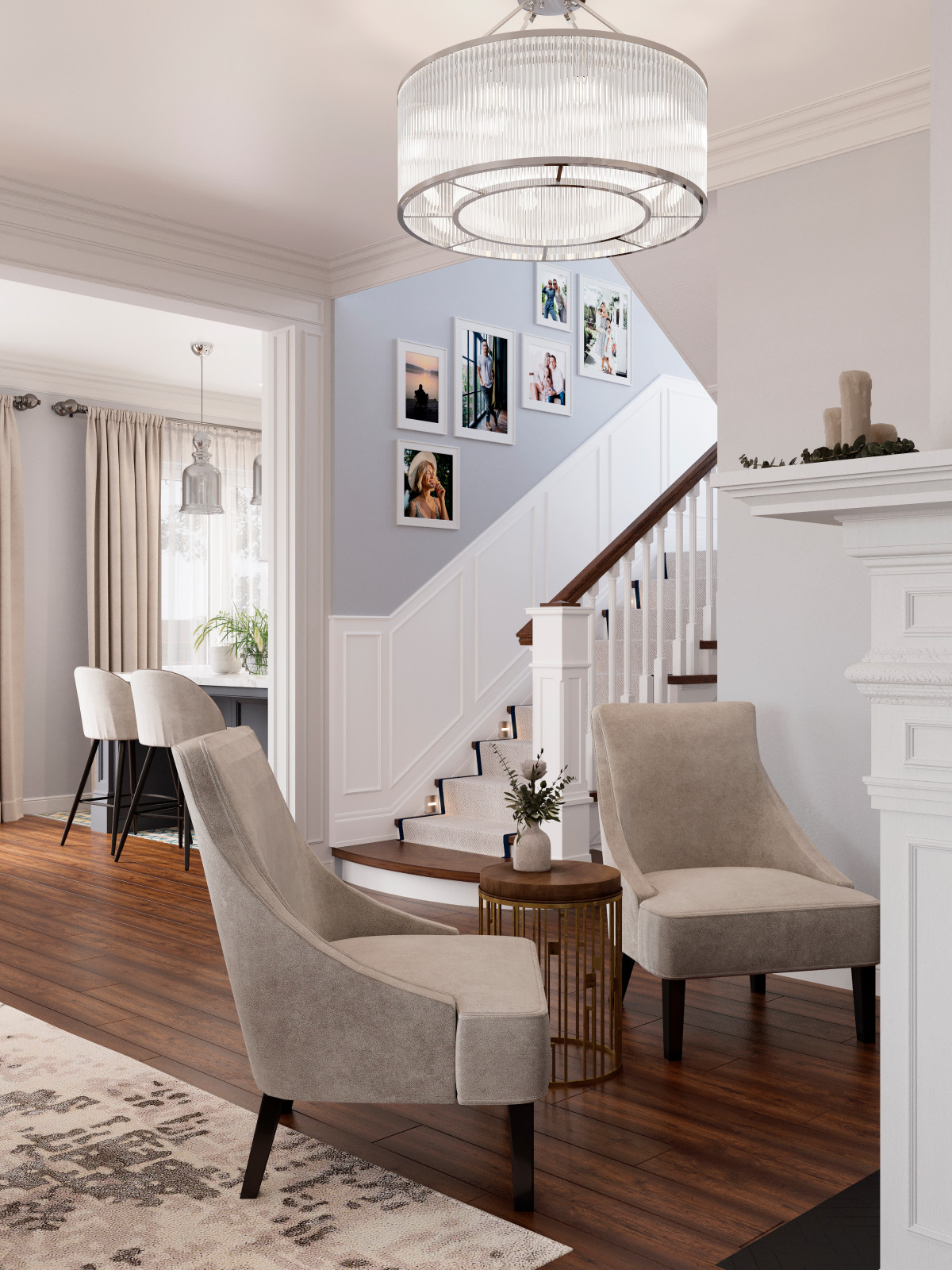 Загородный дом в американской классике для звездного клиента