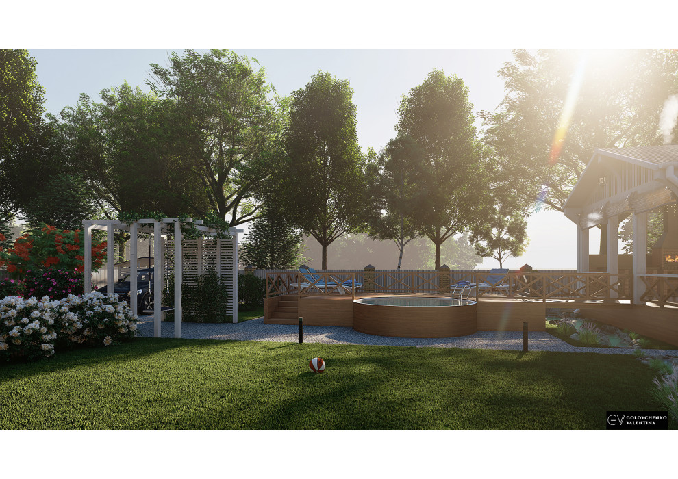 Концептуальный проект ландшафта частного дома