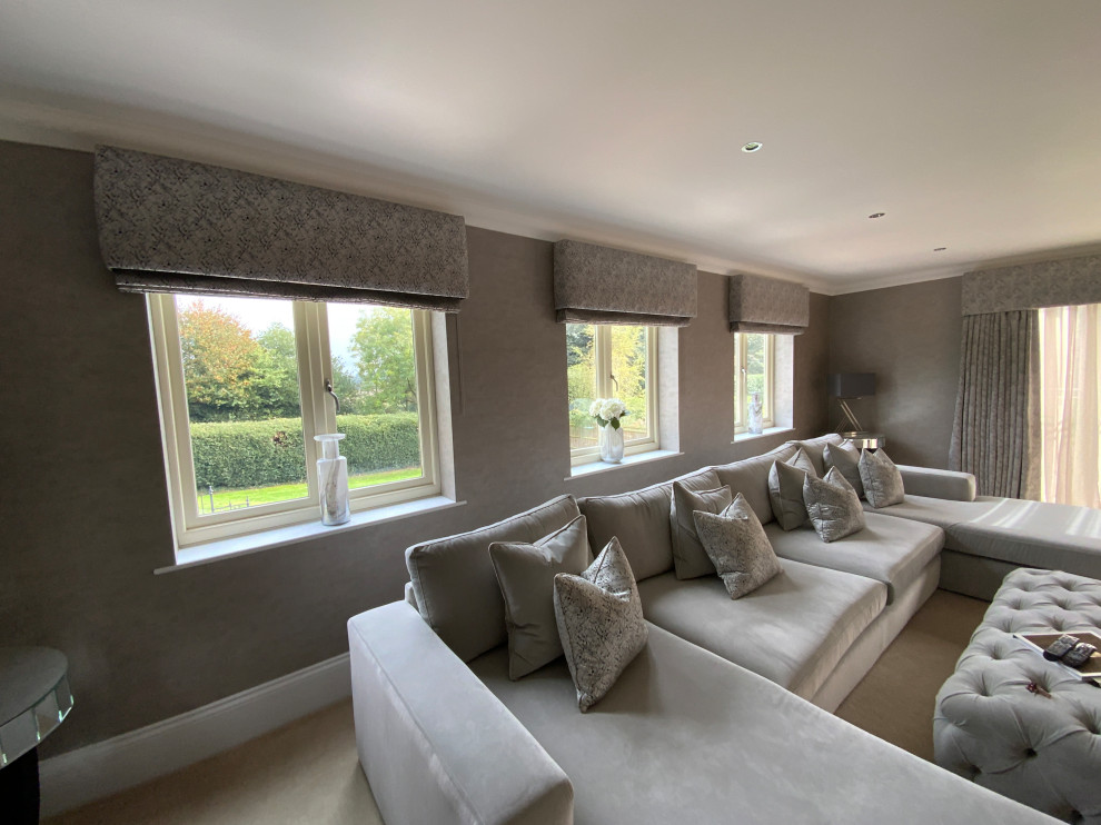 Design ideas for a contemporary living room in Other.