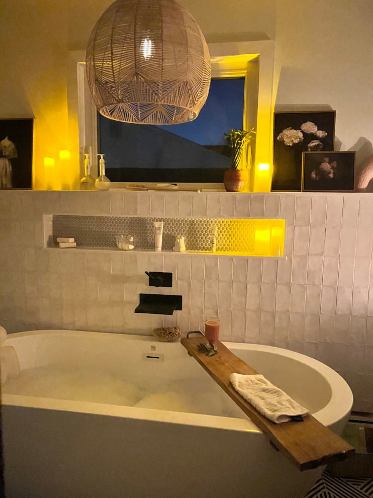 Euro-vintage Master Bath