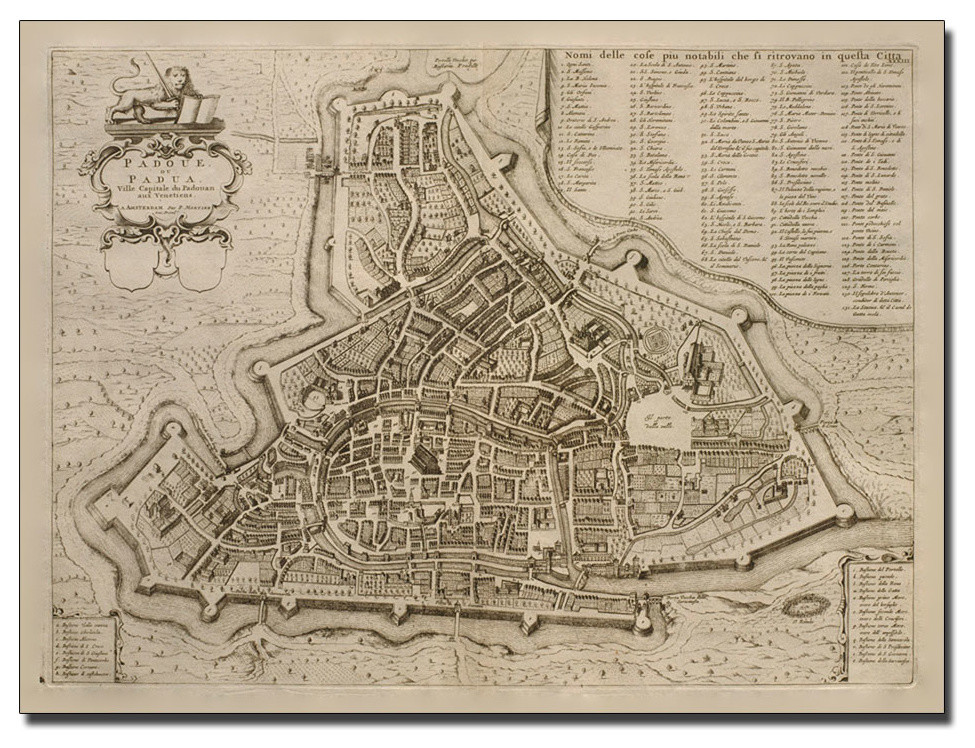 Map of Padua, 1704' Canvas Art by Pierre Mortier - Traditional - Prints And  Posters - by Trademark Global | Houzz