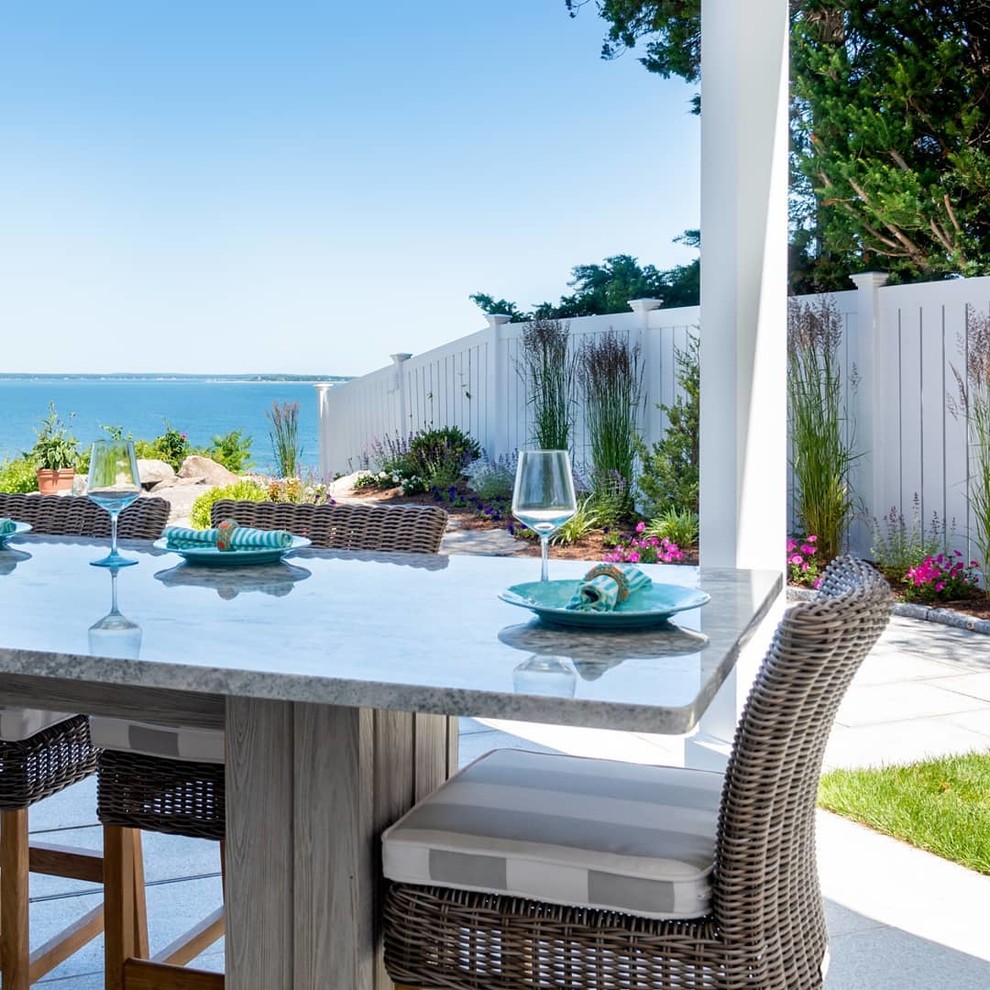 This is an example of a beach style deck in Toronto.