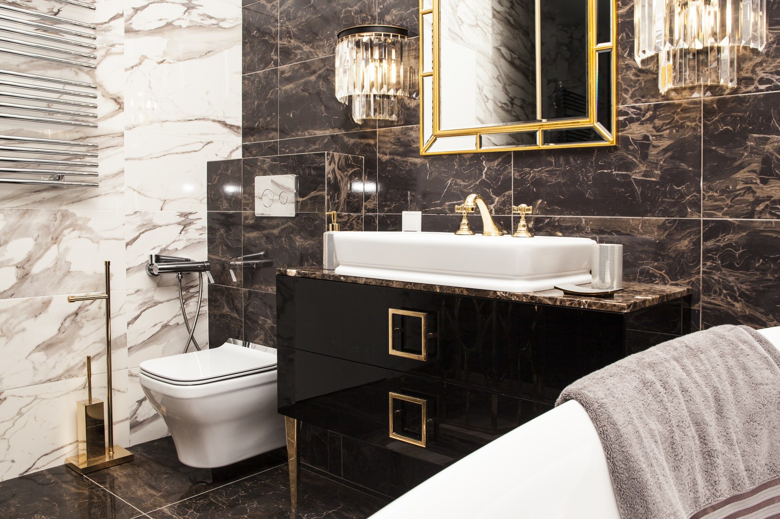 Помпезный Арт-деко в квартире на Нагатинской