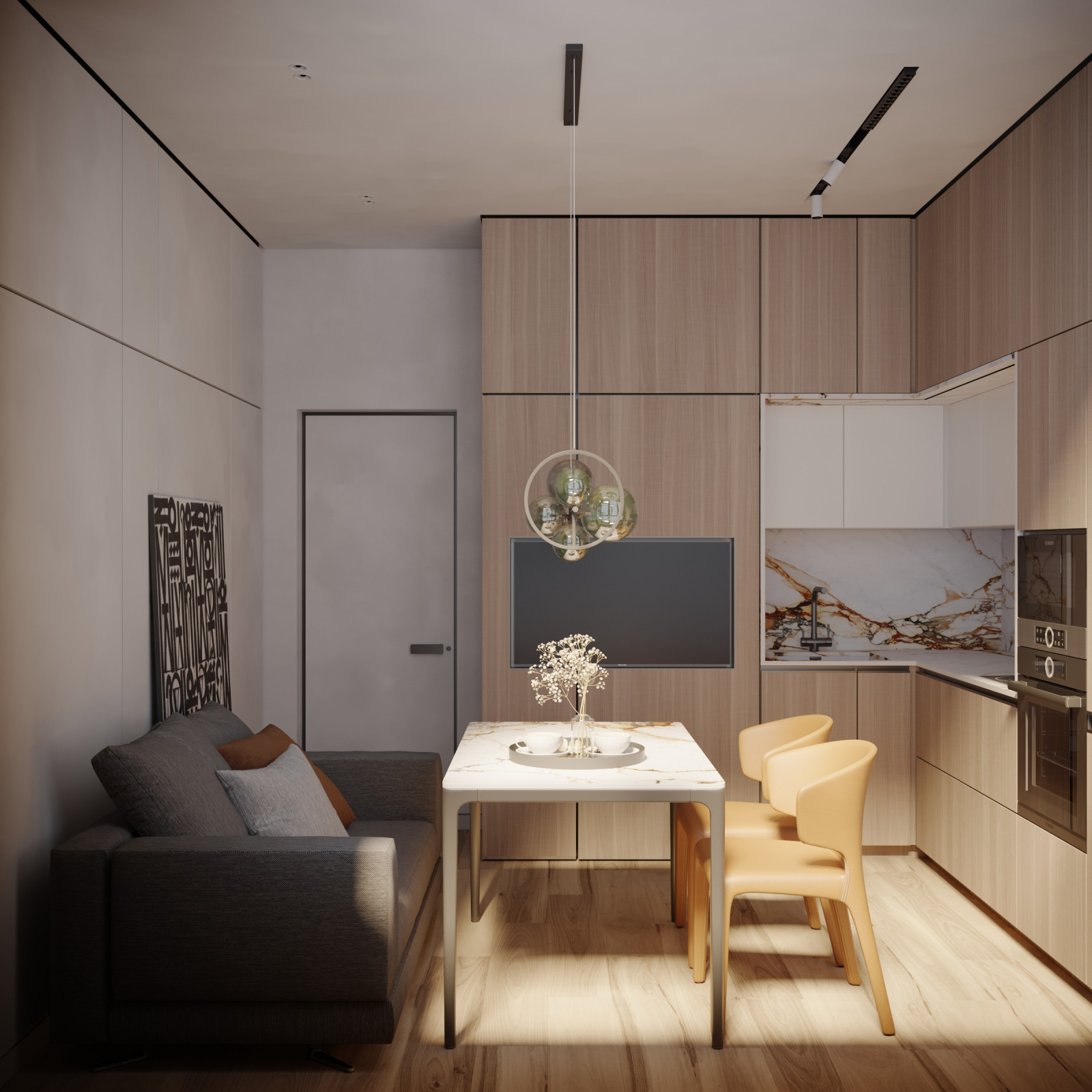 Дизайн проект квартиры в ЖК "Огни"