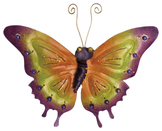 Iron Butterfly Wall Decor Small Contemporary Metal Wall Art by ergode