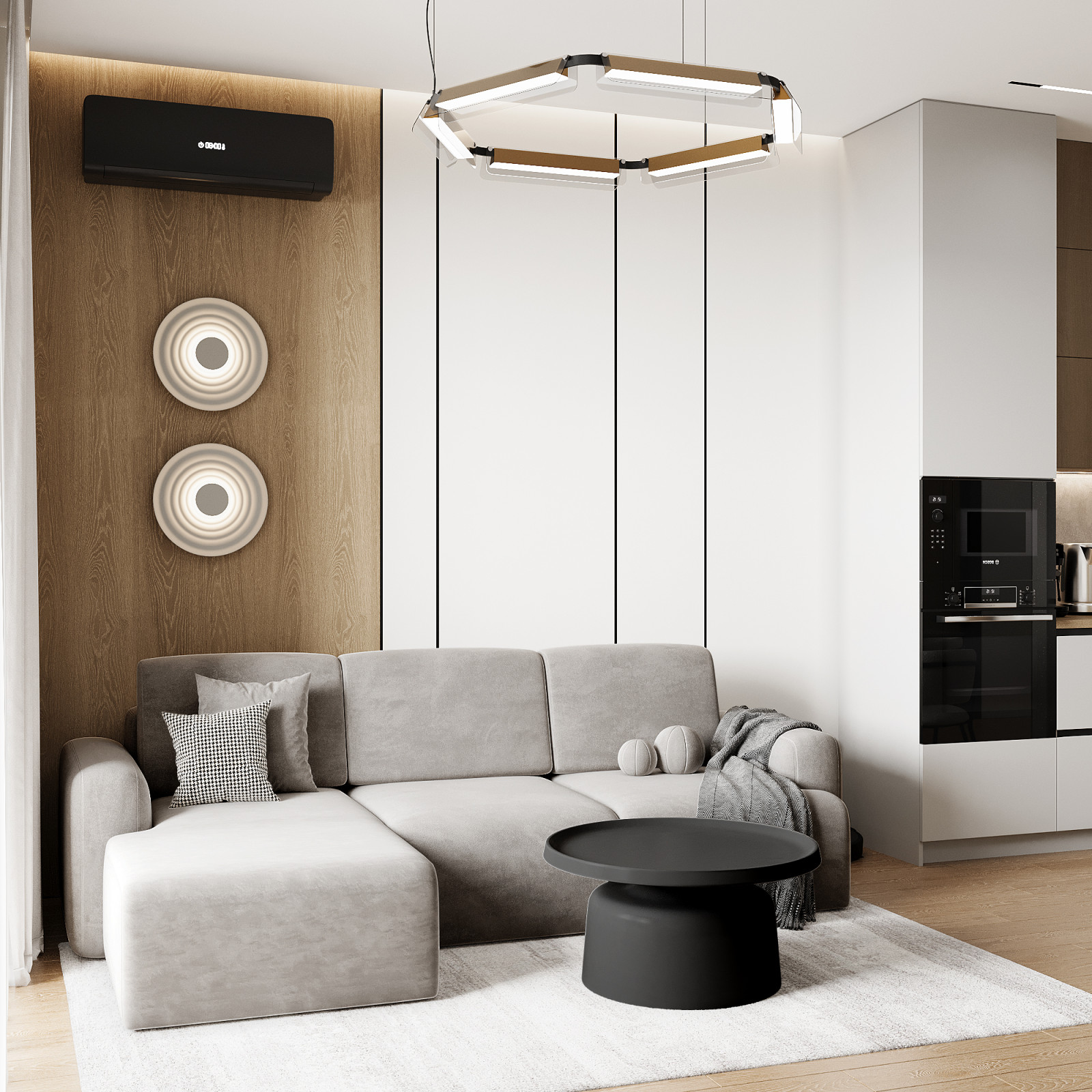 Дизайн квартиры в современном стиле с нотками сканди