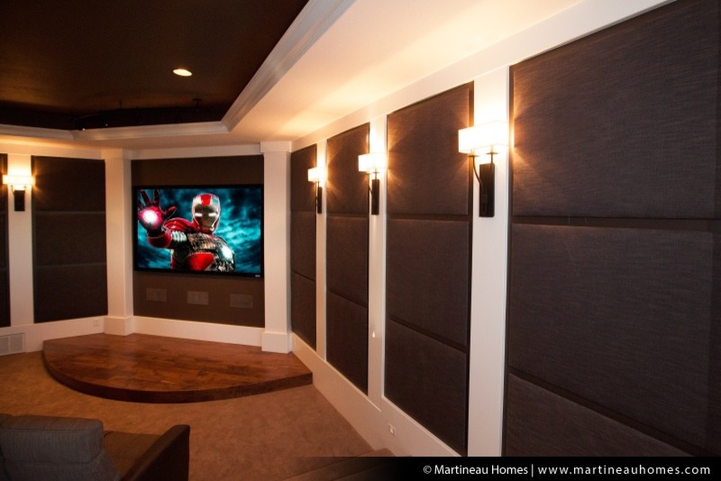 Photo of a traditional home theatre in Salt Lake City.