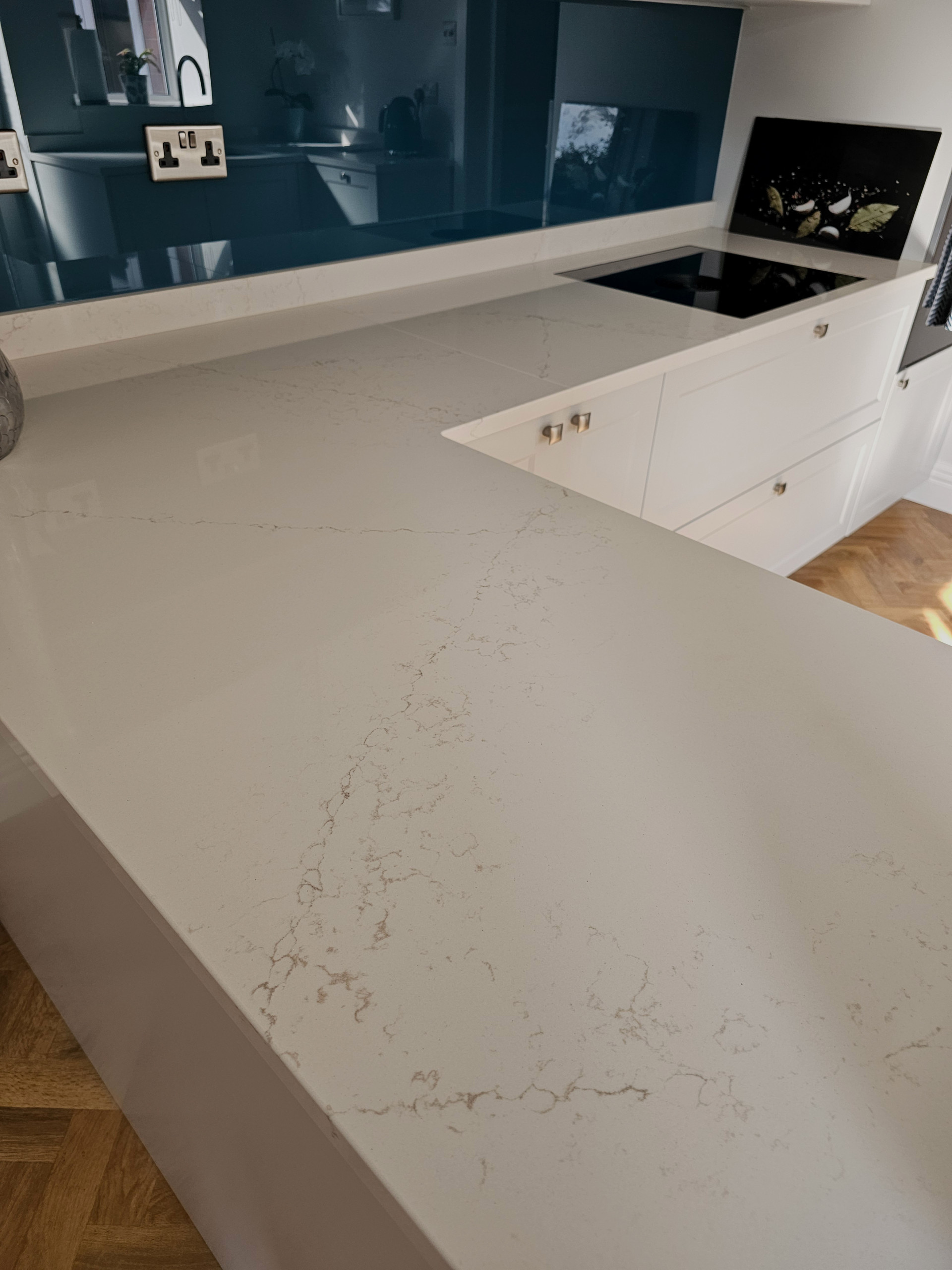 Orleans Mist Keller Kitchen with Cliveden Utopia Quartz Worktops