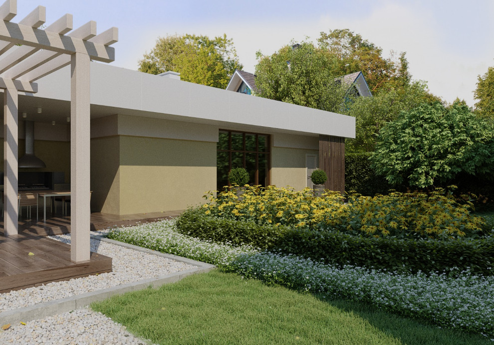 Проект сада и банного комплекса в п. Лесково