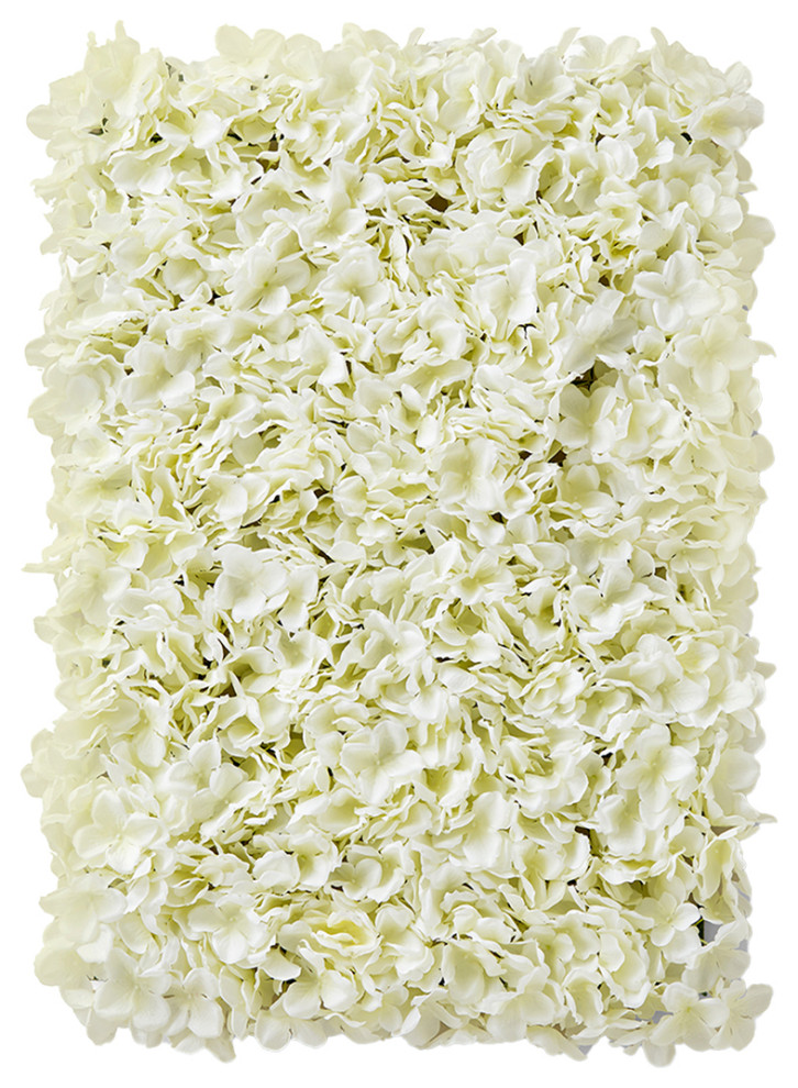 Serene Spaces Living Silk Hydrangea Wall Panel, Single Tropical