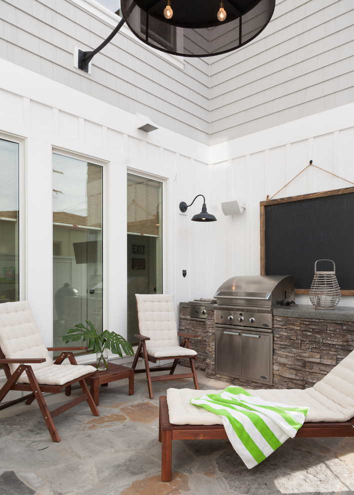 Inspiration for a coastal patio remodel in Orange County