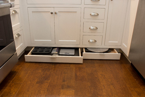 Why We Love Toe Kick Drawers Storage Trends In The Kitchen