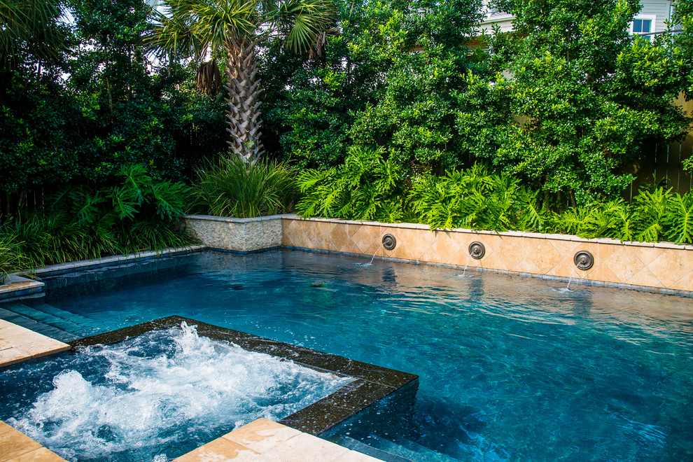 Design ideas for a tropical pool in New Orleans.