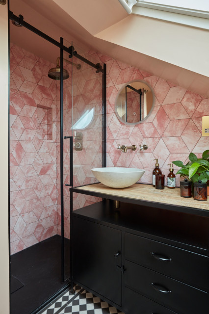 Battersea House transitional-bathroom