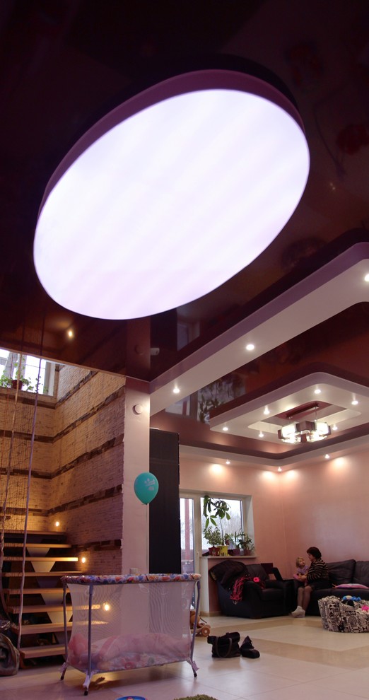 Двухуровневый натяжной потолок