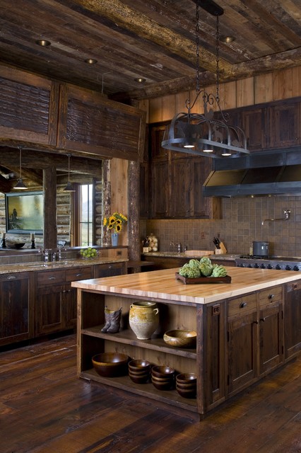 R-R Ranch rustic-kitchen