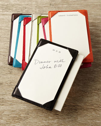 Graphic Image Personalized Leather Jotter