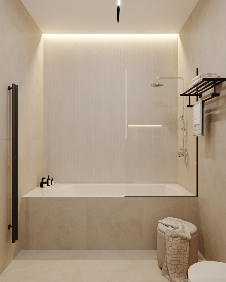 Санузел в стиле минимализм