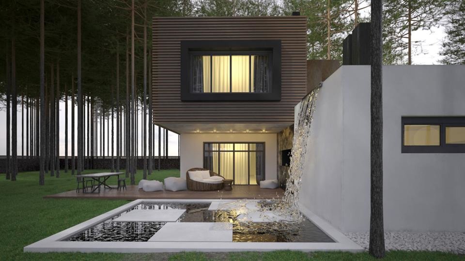 Дом в сосновом лесу / House in the forest