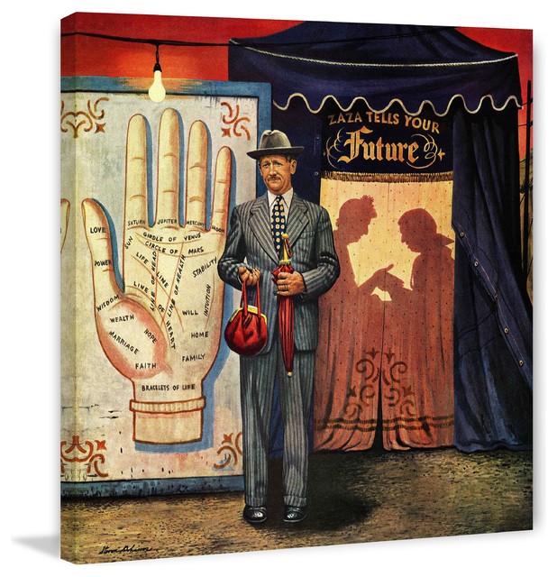 Palmist Painting Print On Canvas By Stevan Dohanos Eclectic Prints And Posters By Marmont Hill