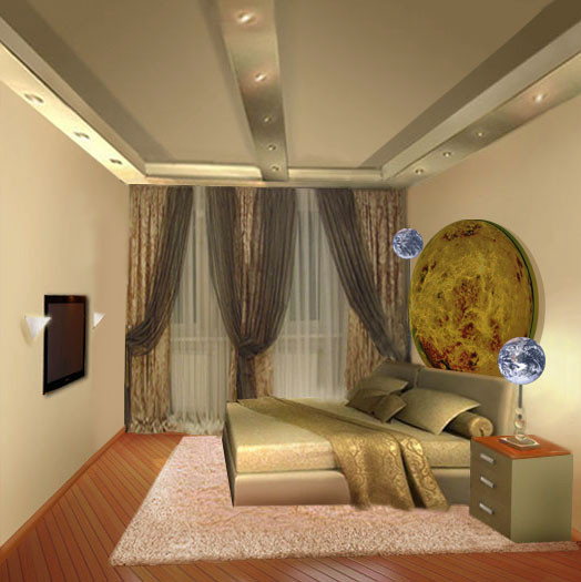 квартира в авторском стиле с Деревом и Венерой