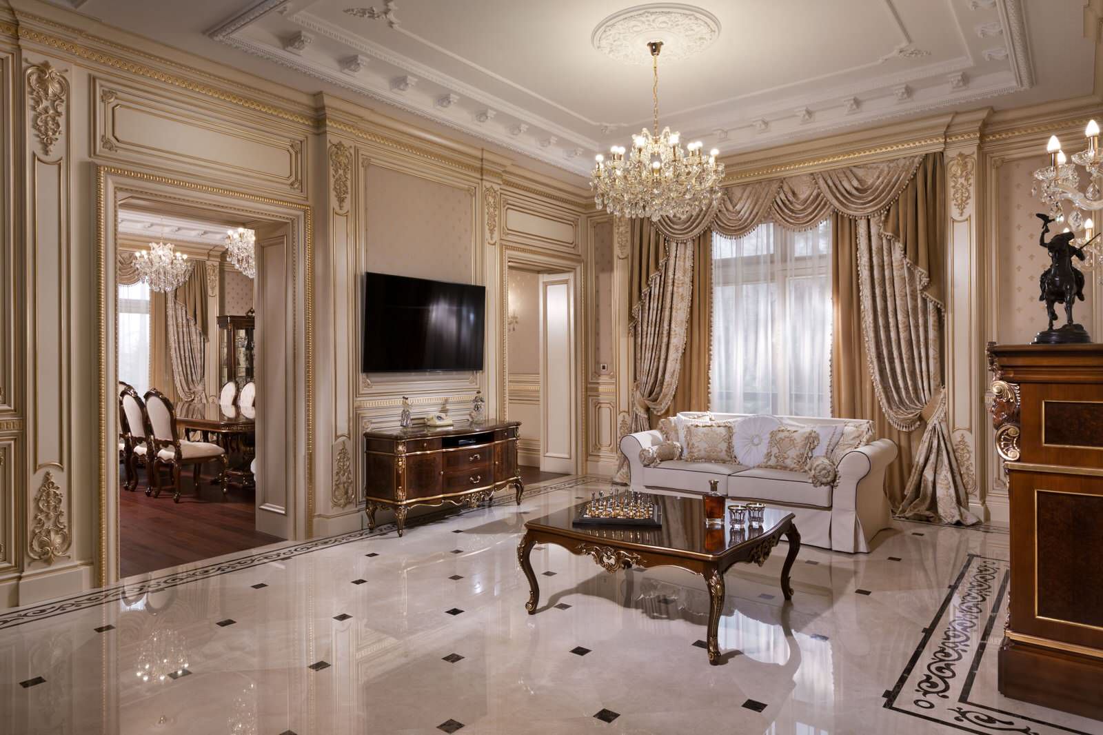 Текстиль в классическом интерьере от Mirt