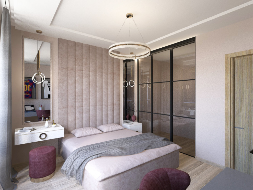 Квартира в современном стиле в ЖК "Хорошевский", спальня