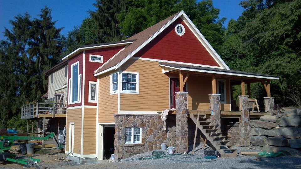 Timber Frame Home Addition on Creek Road