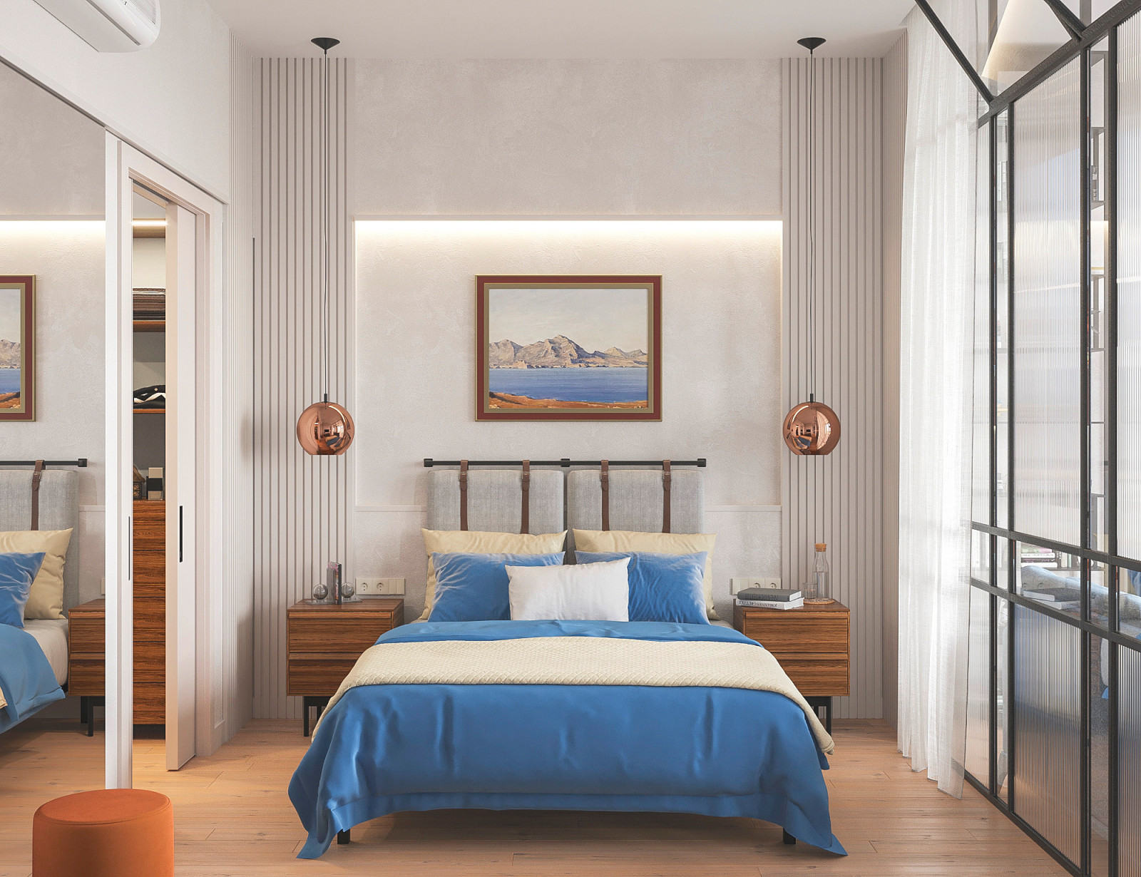 Оранжевое настроение. Квартира с панорамным видом 70 кв.м. в ЖК Дыхание