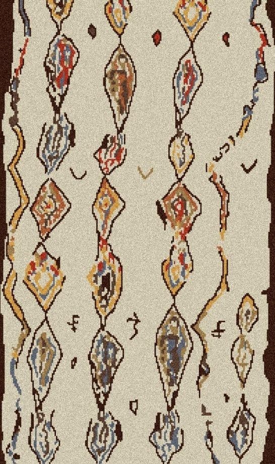 Inspiration for a 5 x 8, 8 foot long, 5 foot wide, 1+ inch pile and fully assembled contemporary wool rectangular and moroccan print reversible and hand-knotted bedroom rug remodel
